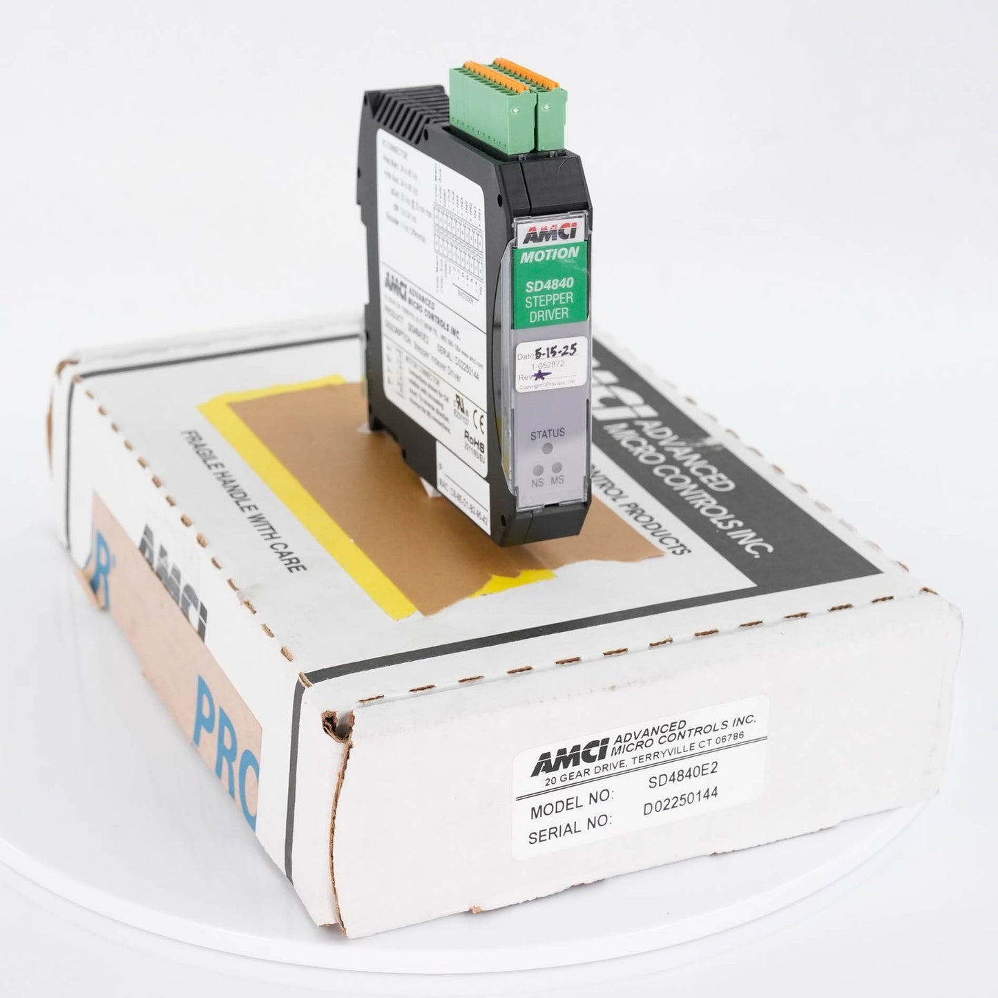 Advanced Micro Controls SD4840E2 Stepper Indexer Driver 2-Port Ethernet/IP 24VDC