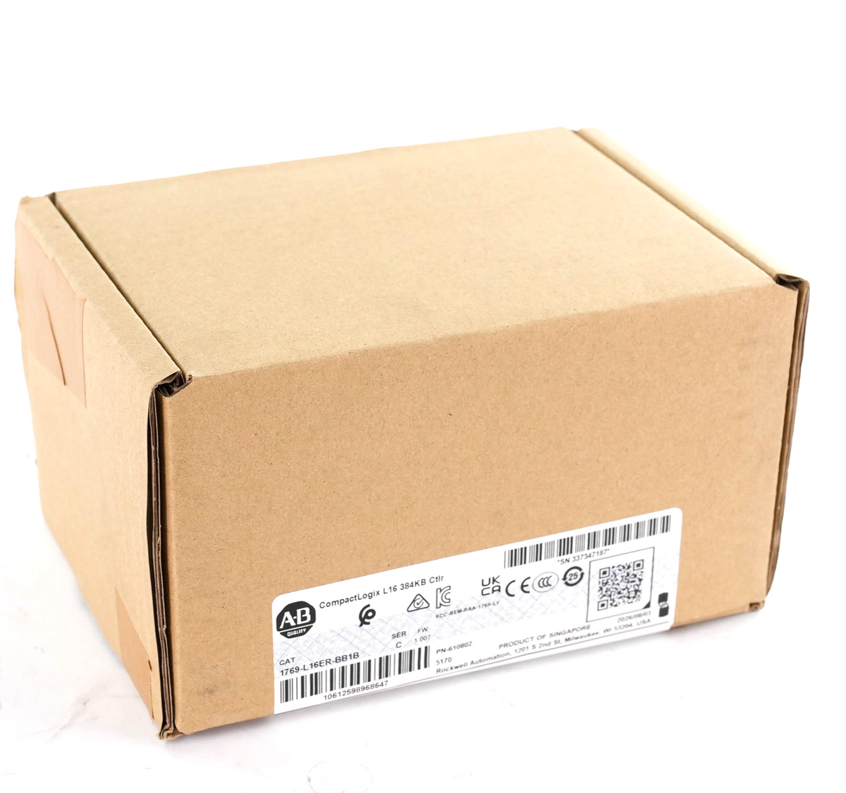 Allen Bradley 1769-L16ER-BB1B Ser C CompactLogix 5370 L1 Controller 24VDC