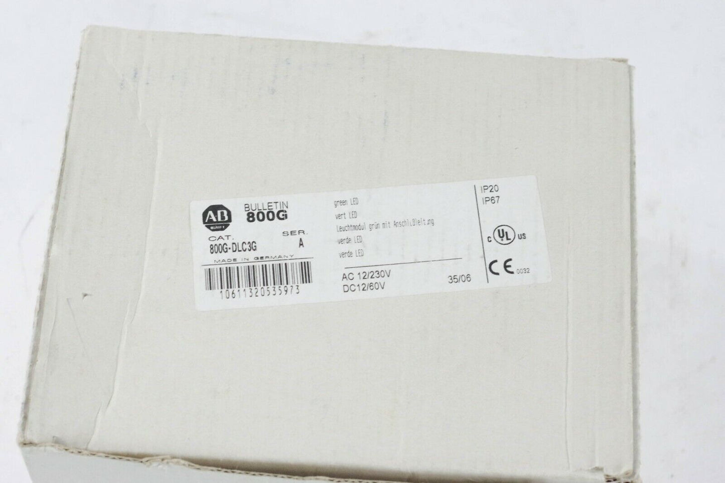 Allen Bradley 800G-DLC3G 800GDLC3G /A Ser. A Green LED Power Module