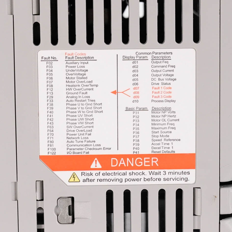 Allen Bradley 22B-D017N104 Ser A PowerFlex 40 AC Drive 480V 10HP 7.5kW 17.5A 22B