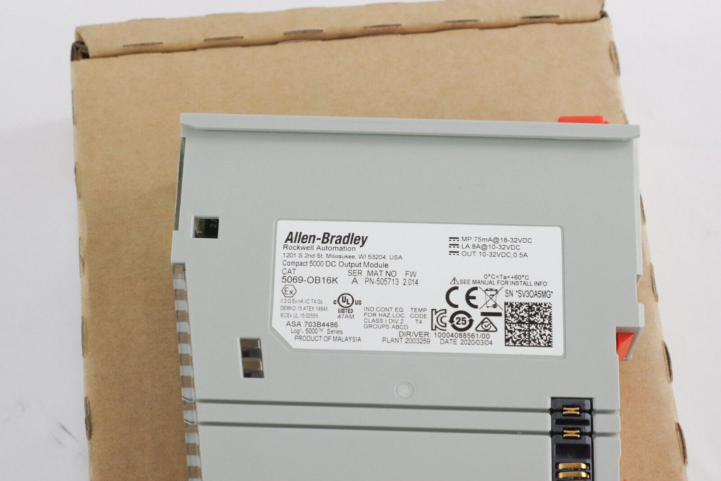 Allen Bradley 5069-OB16K Ser A Compact 5000 Digital 16pt Sourcing Output Module