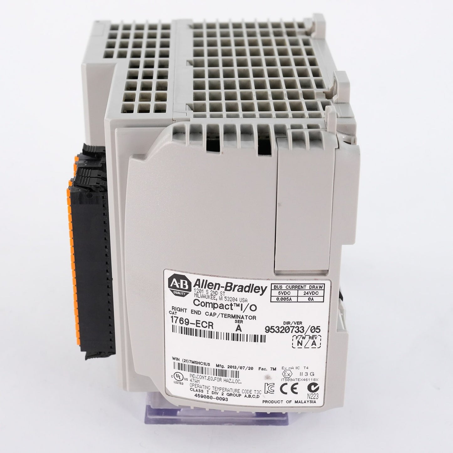 Allen Bradley CompactLogix 1769-L27ERM-QBFC1B Controller 24VDC 1769L27ERMQBFC1B