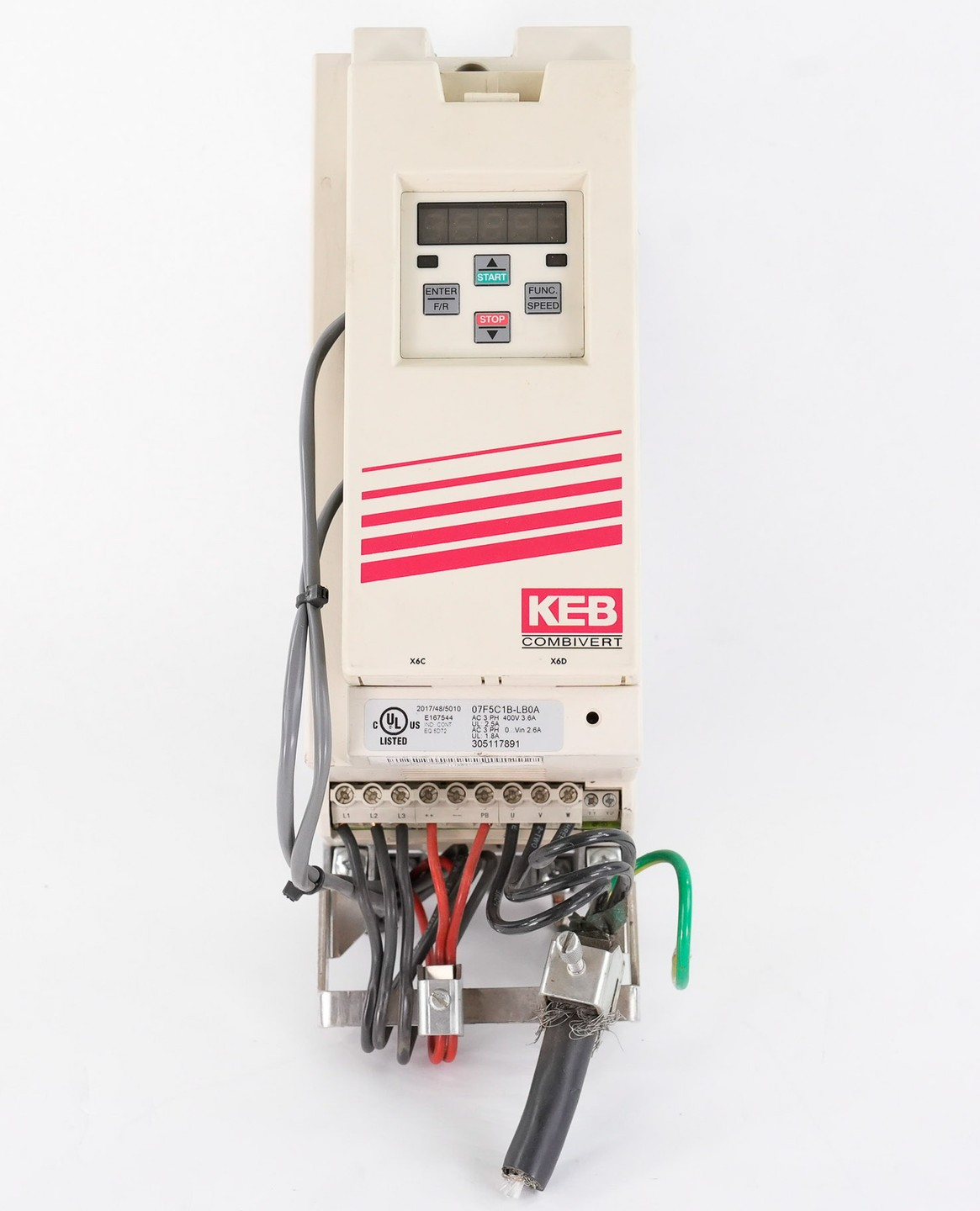 KEB Combivert 07.F5.C1B-LB0A F5 AC Drive 460V 3-Phase 07F5C1BLB0A