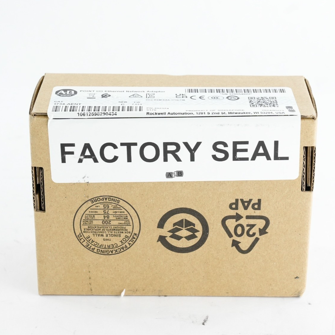 Allen Bradley 1734-AENT /C Point IO Ethernet Network Adaptor 2024 Sealed Surplus