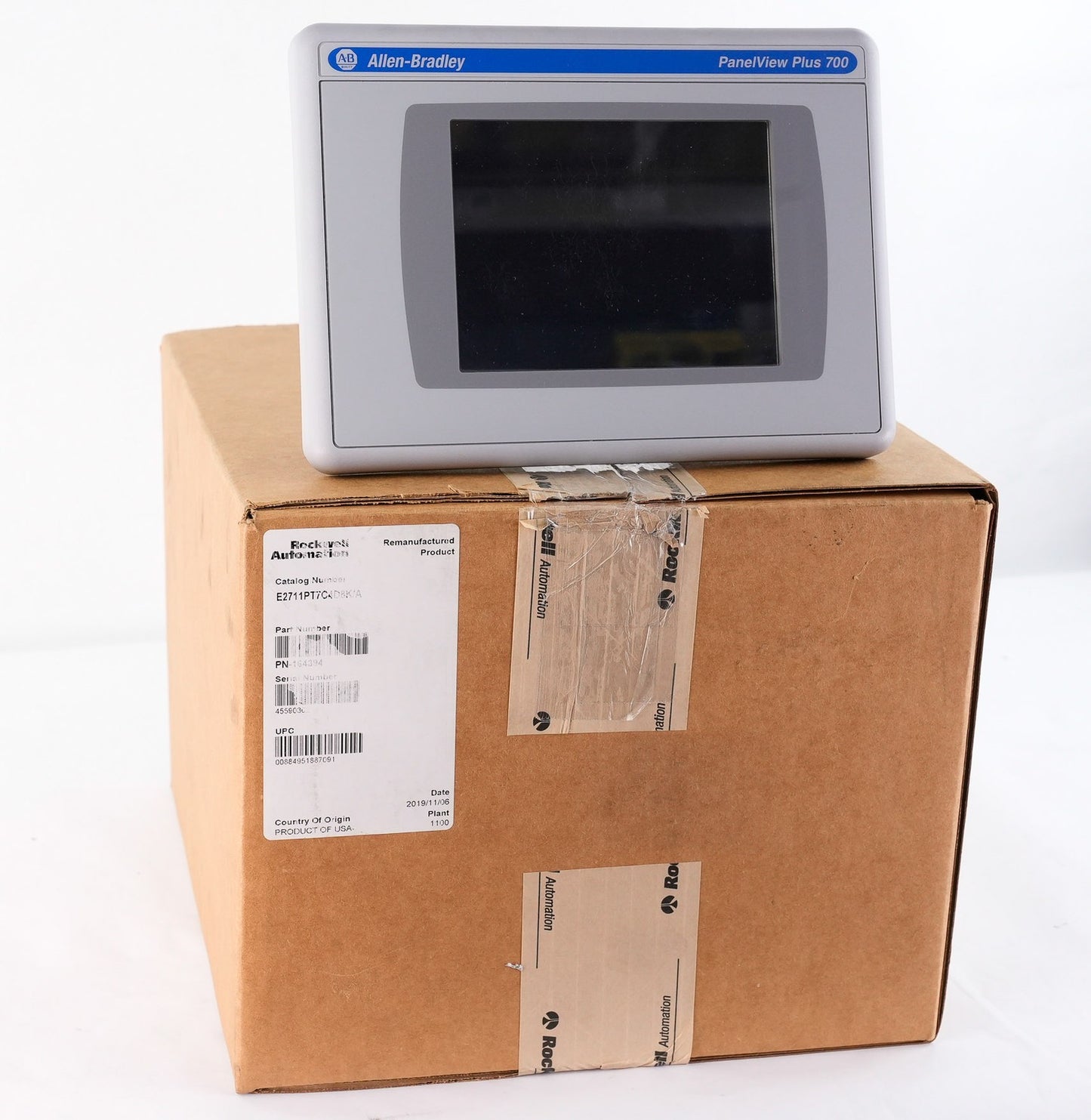 Allen Bradley 2711P-T7C4D8K PanelView Plus 700 + RP8DK/B - AB Remanufactured