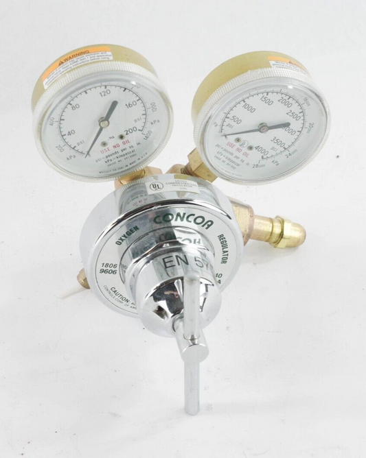 Concoa 1806-9606 Single Stage Oxygen Regulator 200 & 4000 PSIG 540 CGA