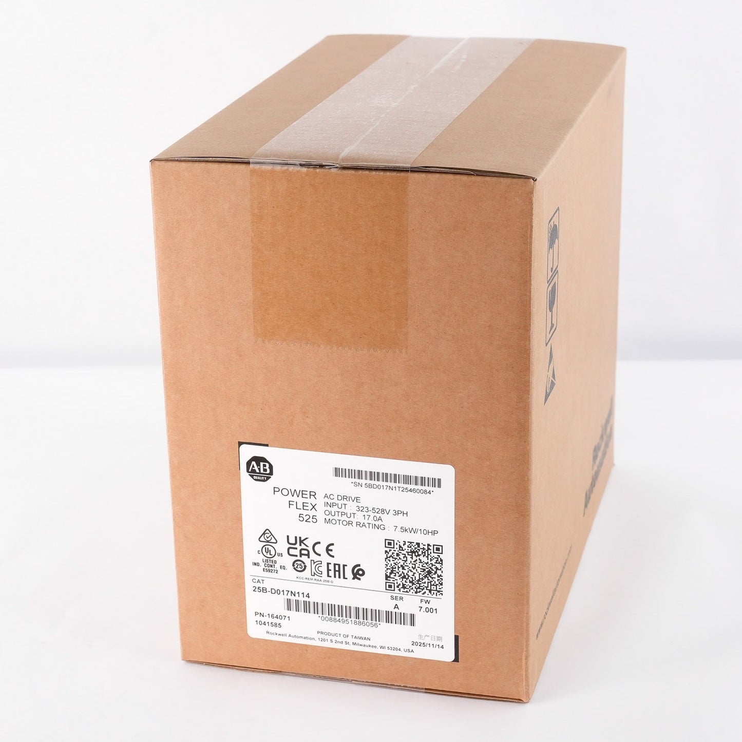 Allen Bradley 25B-D017N114 /A PowerFlex 525 AC Drive 3-Ph 10HP - Sealed Surplus