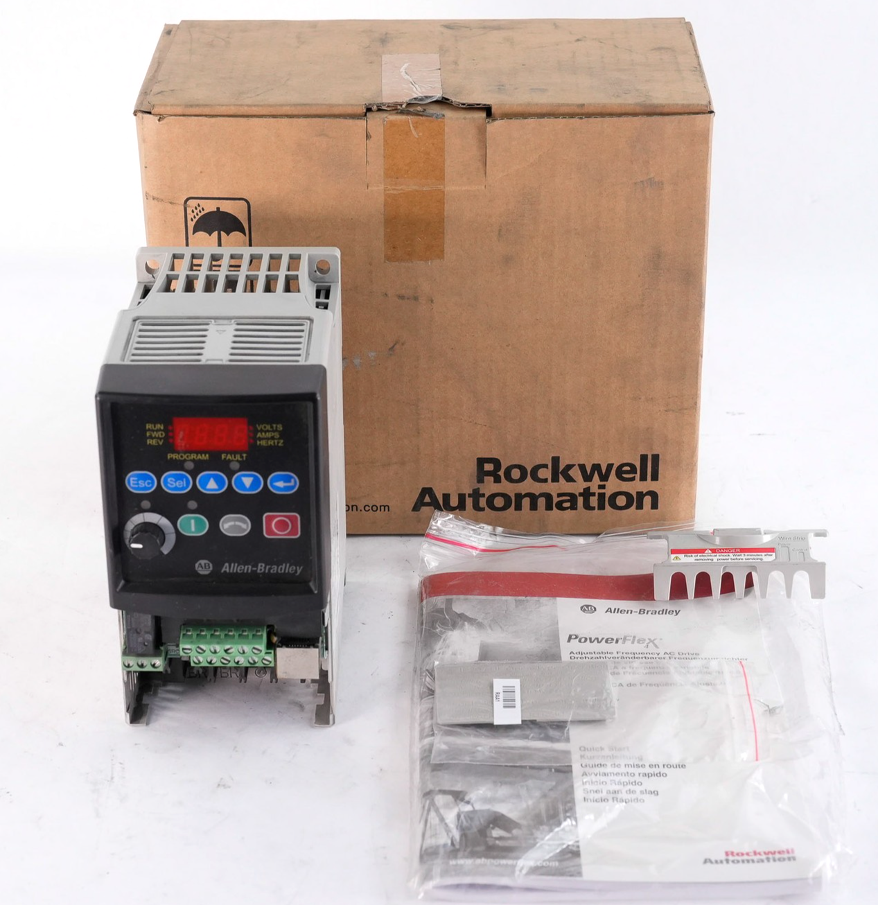 Allen Bradley 22A-D2P3N104 /A PowerFlex AC Drive 480V 3-Phase - Open Box