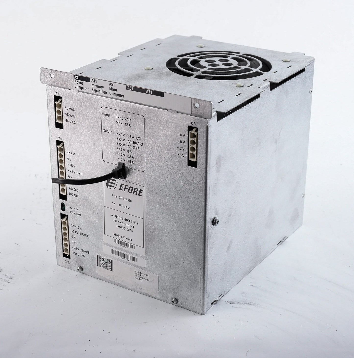 ABB Robotics 3HAC 3462-1 EFORE SR 92A530 Power Supply 3HAC34621