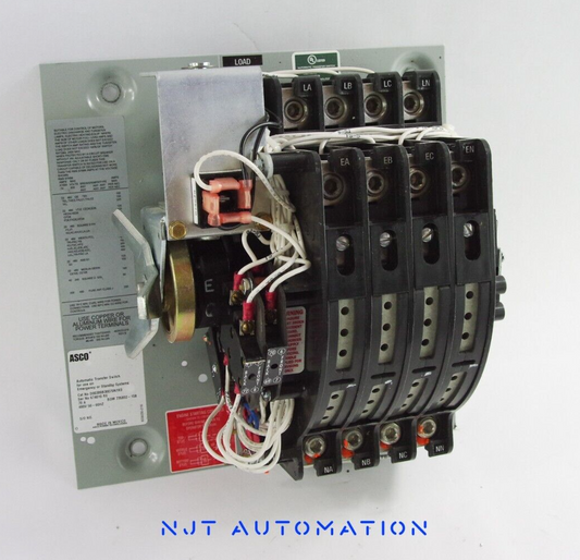 ASCO D00300B30070N1X0 Automatic Transfer Switch Ser No 674010 RE 70A 480V 609056