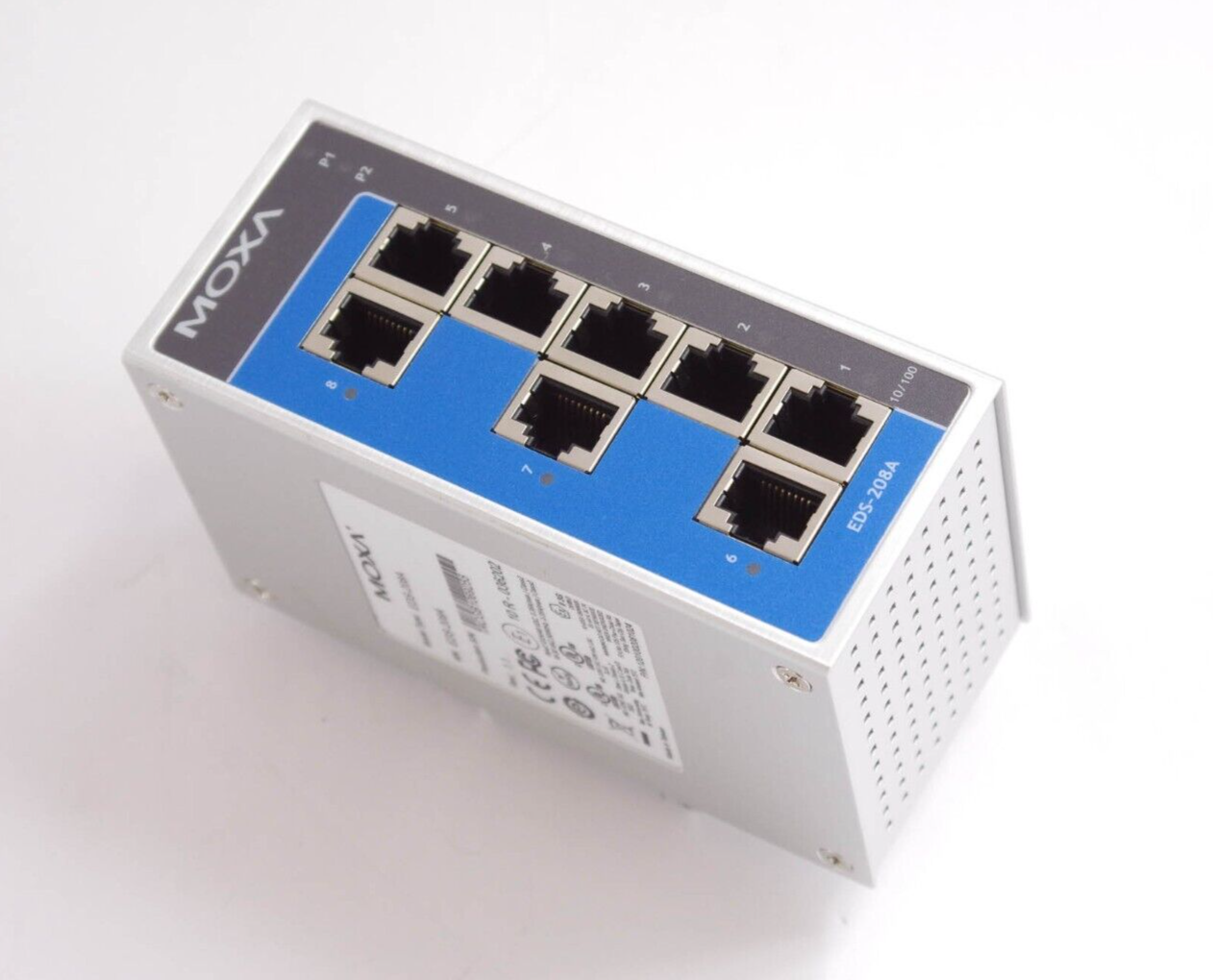 MOXA EDS-208A / EDS208A REV. 1.1 8-Port 10/100 Industrial Ethernet Switch