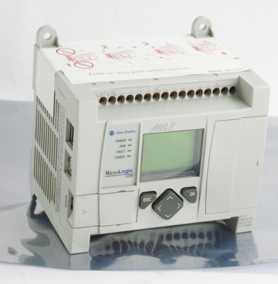 Allen Bradley 1763-L16BWA 1100 Ser B Rev D MicroLogix 16-Pt. I/O Controller