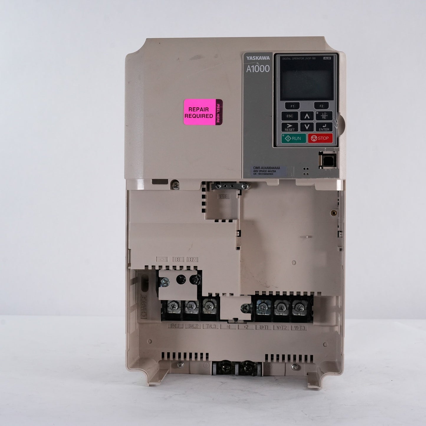 Yaskawa Electric CIMR-AU4A0044AAA Rev E 480V Drive - For Parts