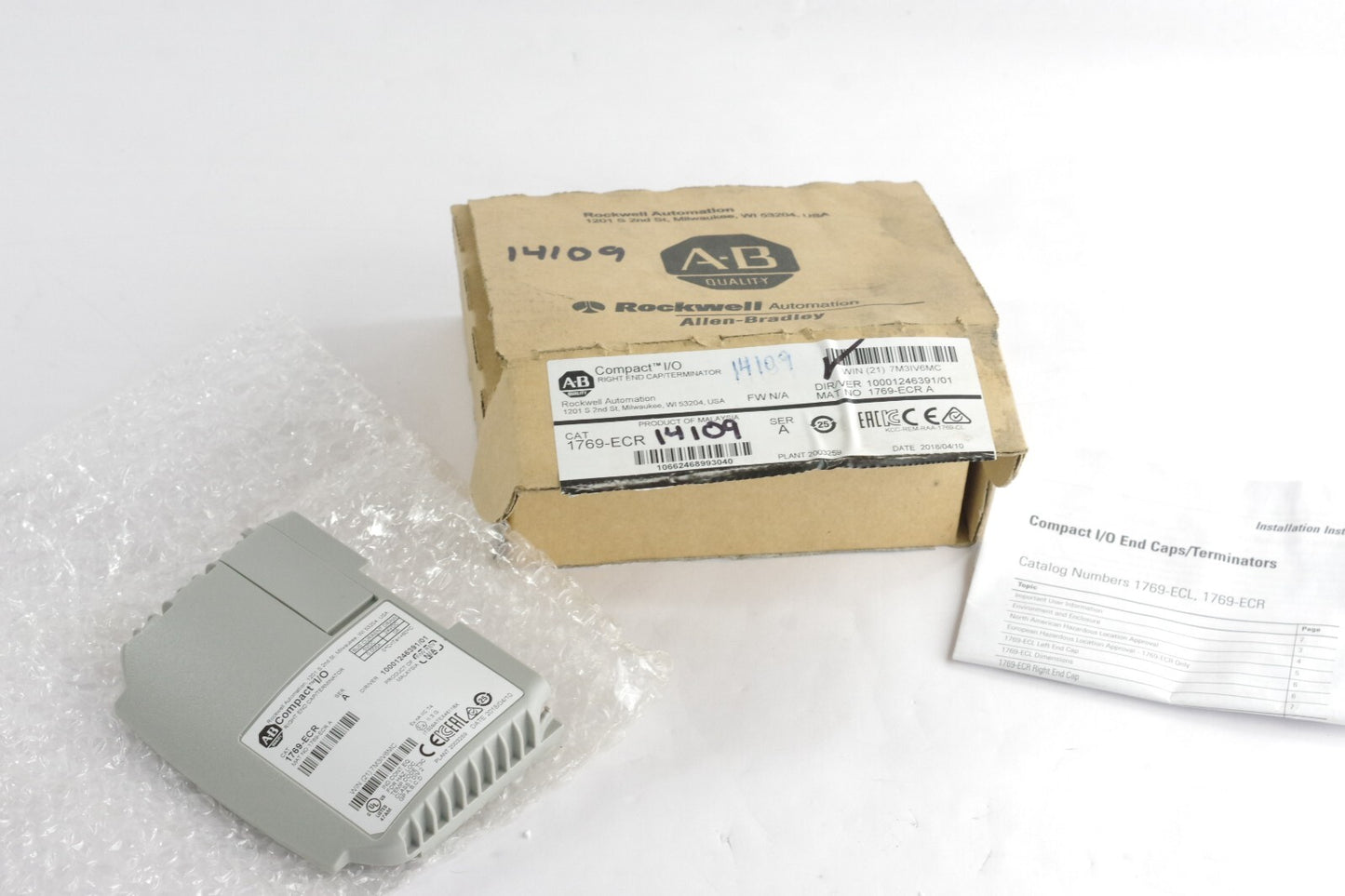Allen Bradley 1769-ECR /A Compact I/O Right End Cap - Open Box