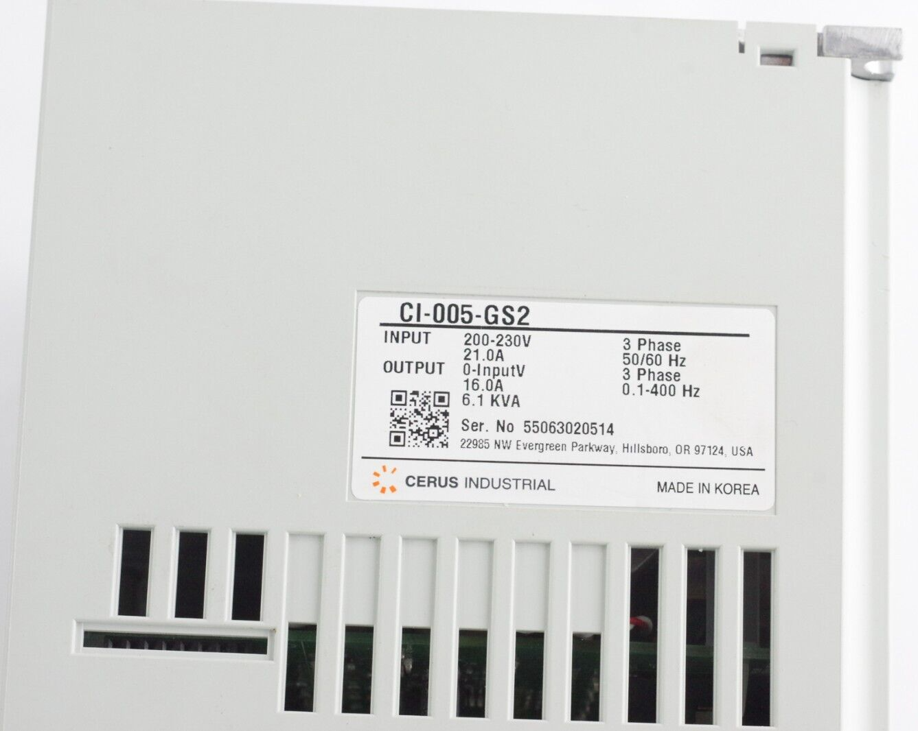 Cerus Industrial CI-005-GS2 / CI005GS2 Franklin Electric 3 Phase Drive Titan GS