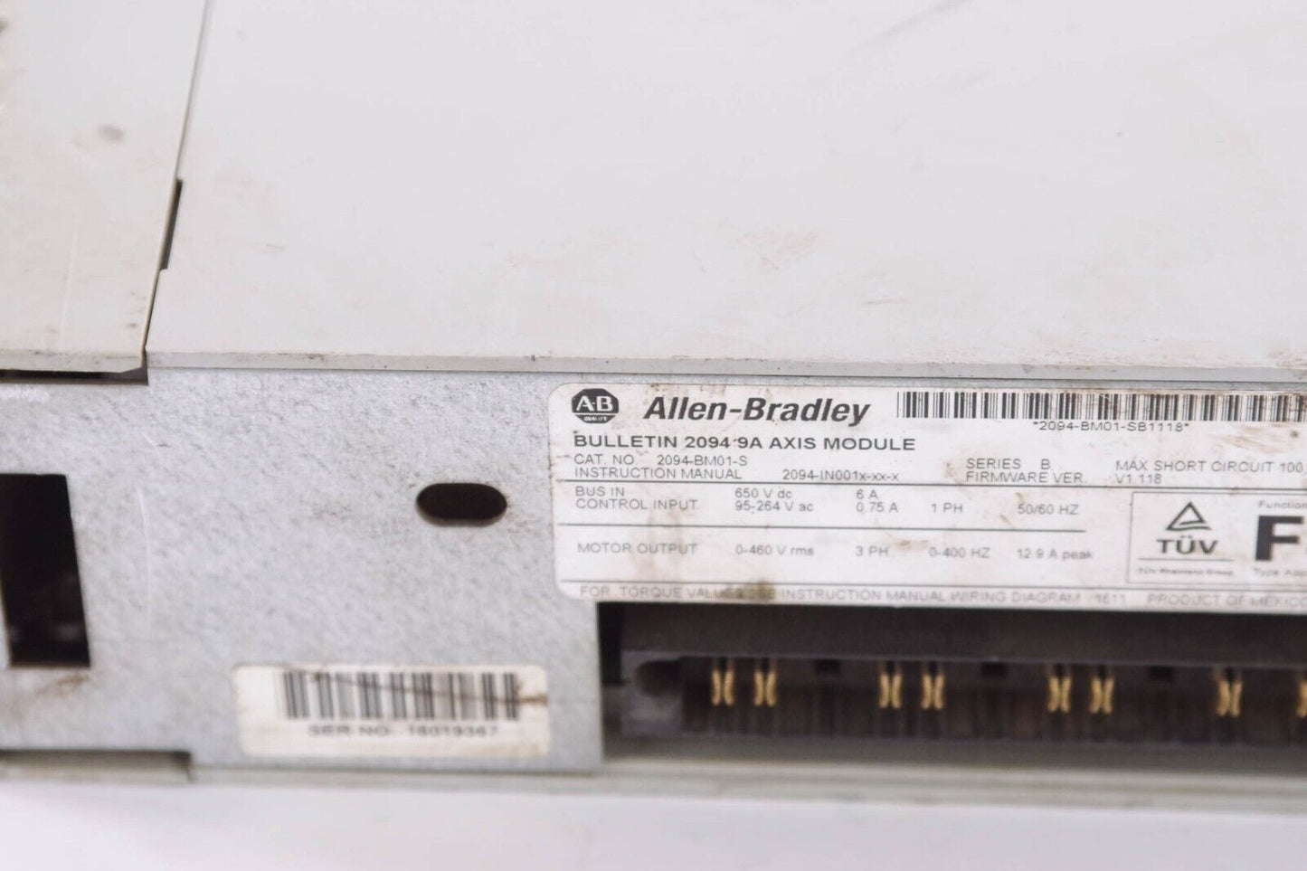 ALLEN BRADLEY 2094-BM01-S SER B KINETIX 6000 AXIS MODULE SERVO DRIVE -For Repair