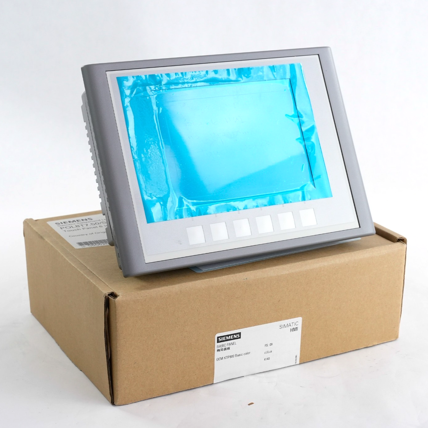 Siemens KTP600 Simatic Touch Panel Basic Color 1P S55626-H875-A100 POL8T7.50/STD