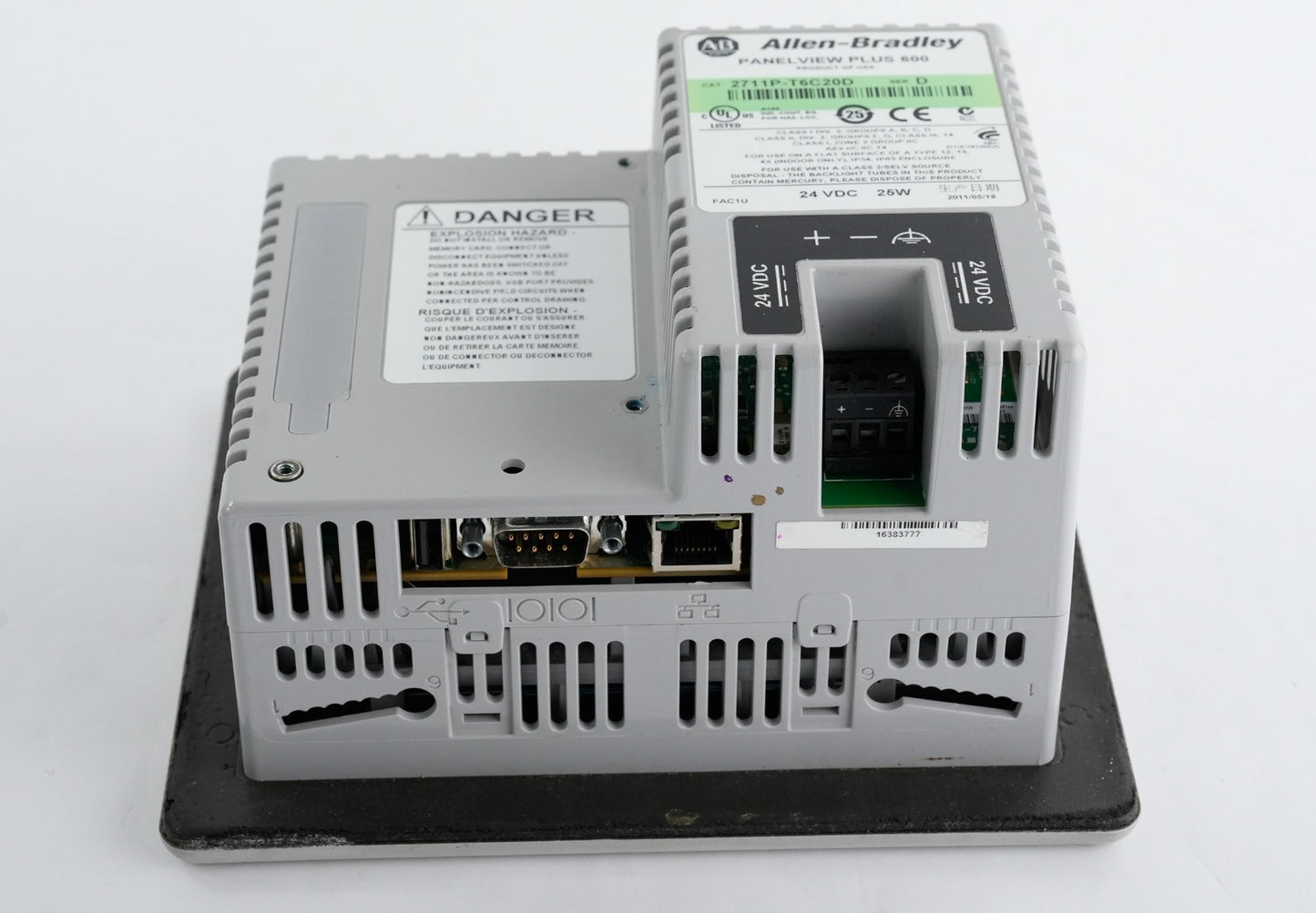 Allen Bradley 2711P-T6C20D /D Panelview Plus 600 Operator Interface Panel