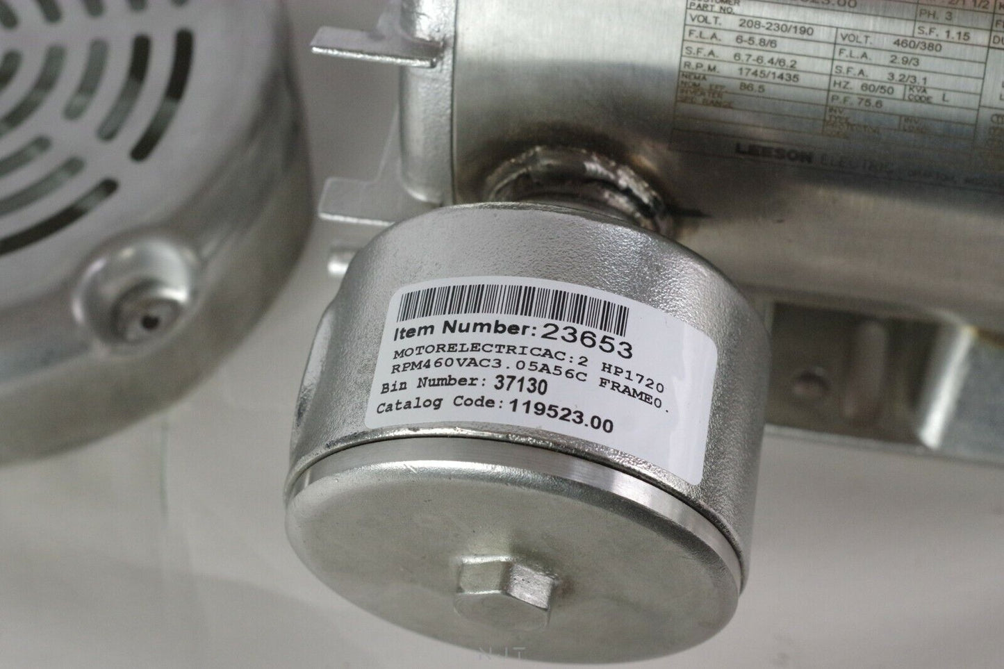 LEESON 119523.00 Ultra Washguard Stainless Steel AC Motor CZ6T17WK53A 2hp 1800r