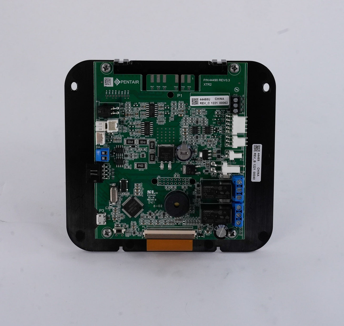 Pentair 44490 REV 0.3 XTR2 Control Circuit Board PCB 44458U LCD Interface