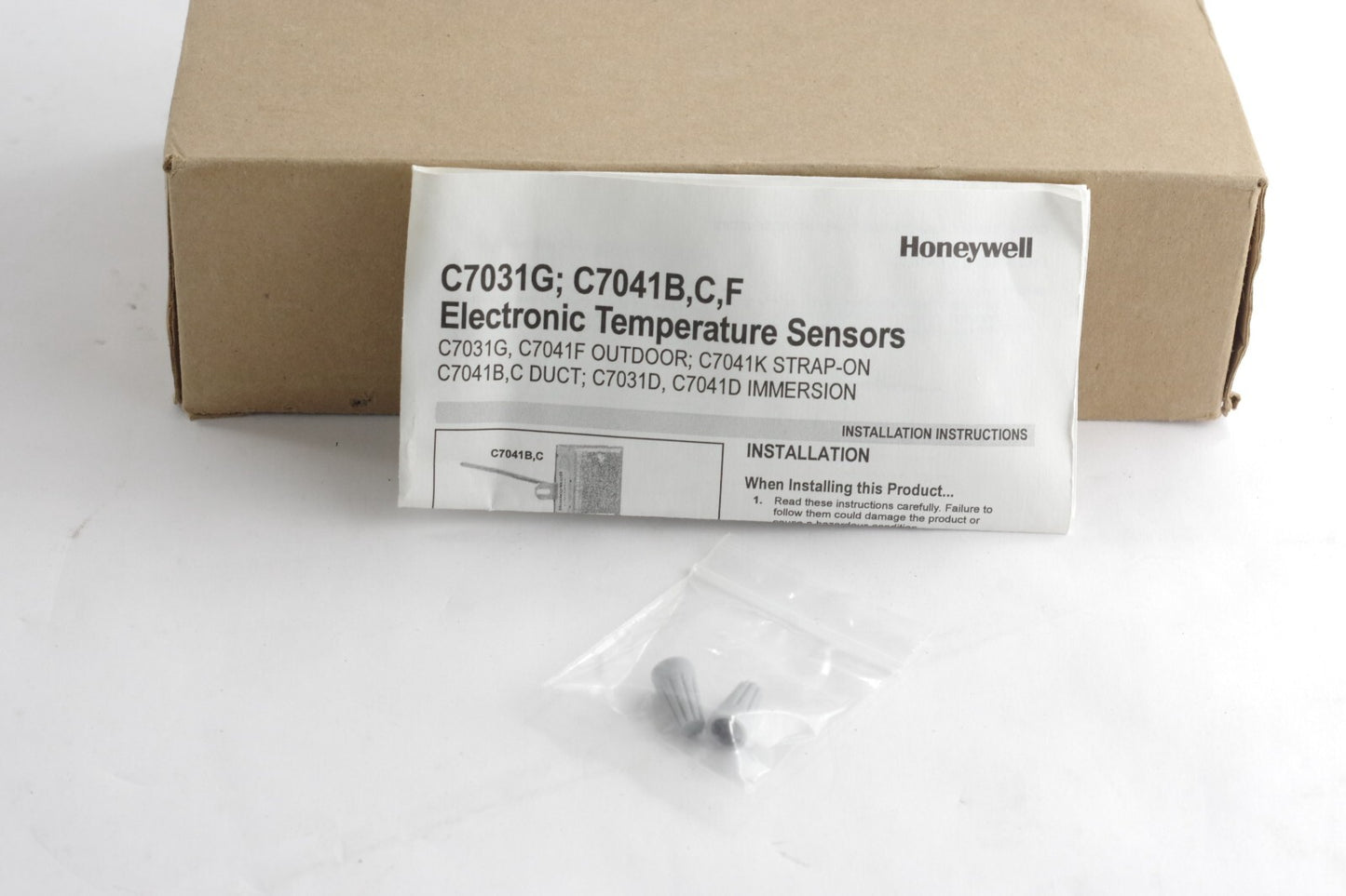 Honeywell C7041D2001 20K Ohm Immersion Temperature Sensor 5 Length - Open Box