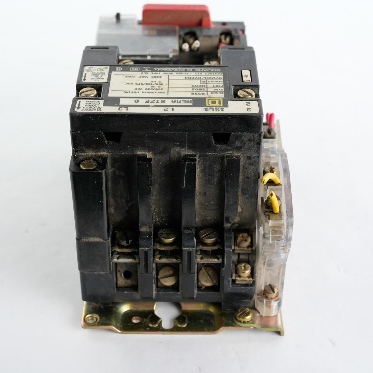 Square D 8536-SB02-H20S Series A NEMA Size 0 Contactor