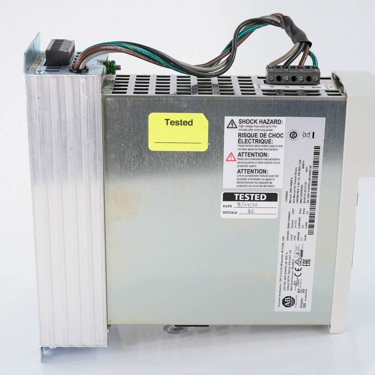 Allen Bradley 2097-V34PR3-LM /A Kinetix 350 Drive 480V 2A 1kW + 2097-F4 Filter