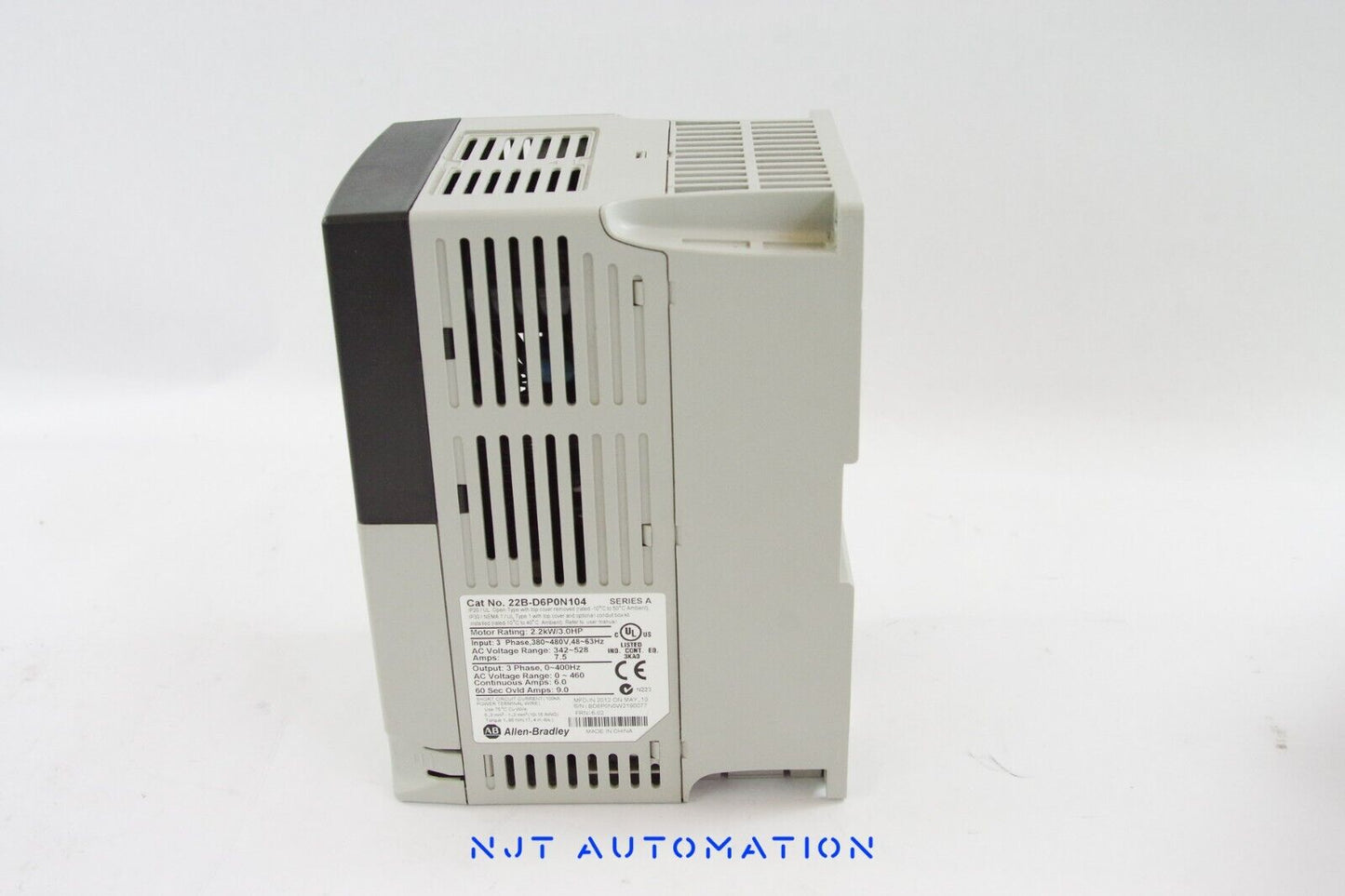 Allen Bradley 22B-D6P0N104 / 22BD6P0N104 Powerflex 40 3HP AC Drive