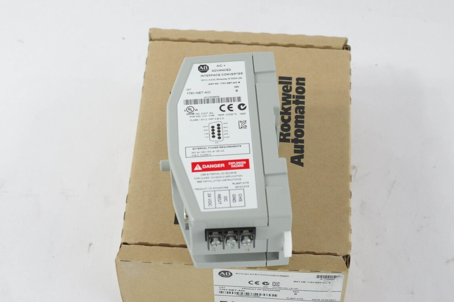 Allen Bradley 1761-NET-AIC Ser B AIC+ Advanced Interface Converter - Open