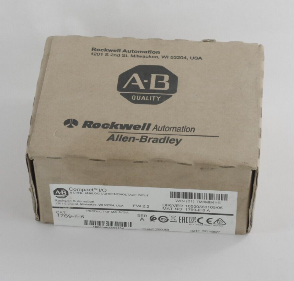 Allen-Bradley 1769-IF8 Ser A CompactLogix 8 Pt Analog Input Module Sealed