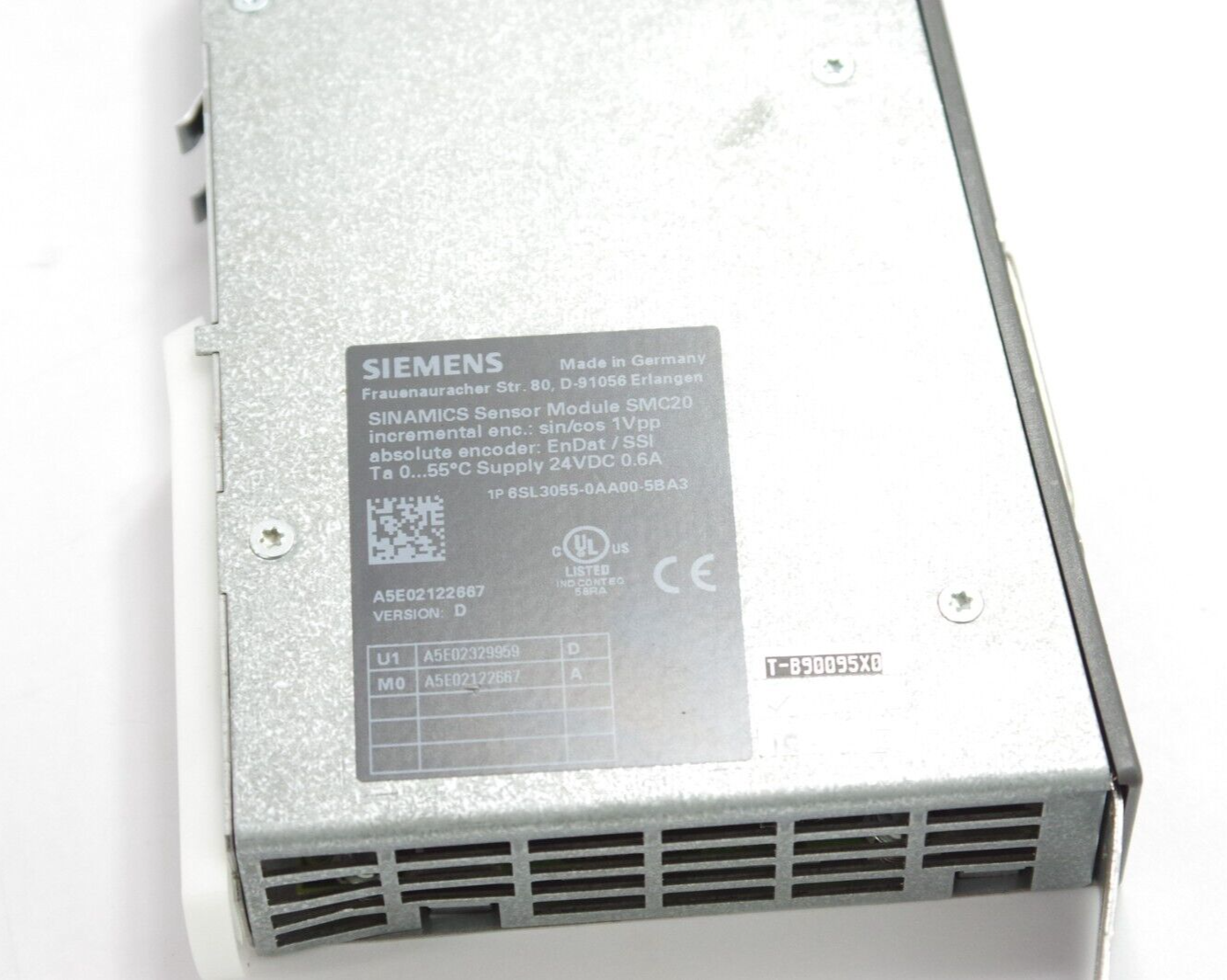 Siemens 6SL3055-0AA00-5BA3 Version D Module 6SL30550AA005BA3