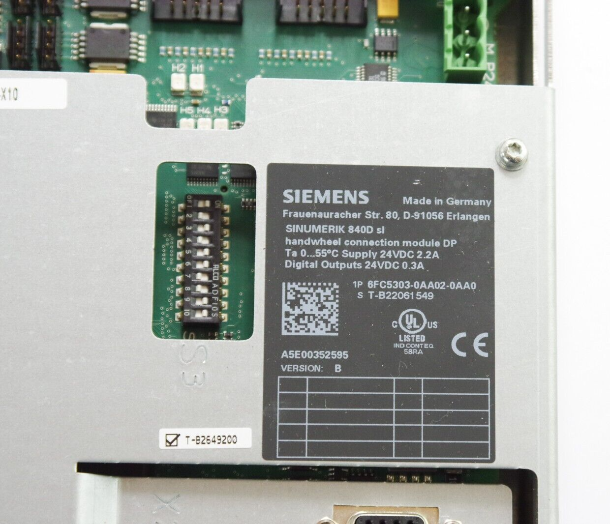 Siemens Sinumerik Connection Module 6FC5303-0AA02-0AA0 Handwheel Connection