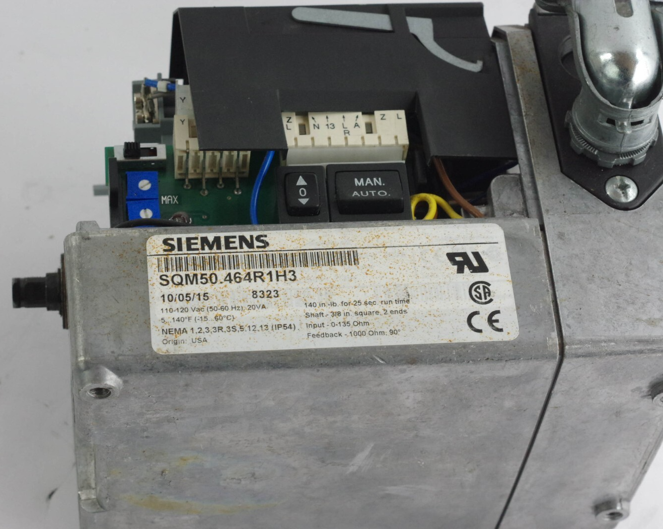 Siemens Combustion SQM50.464R1H3 140Lb 25Sec 90 Degree 135Ohm Ccw - For Parts
