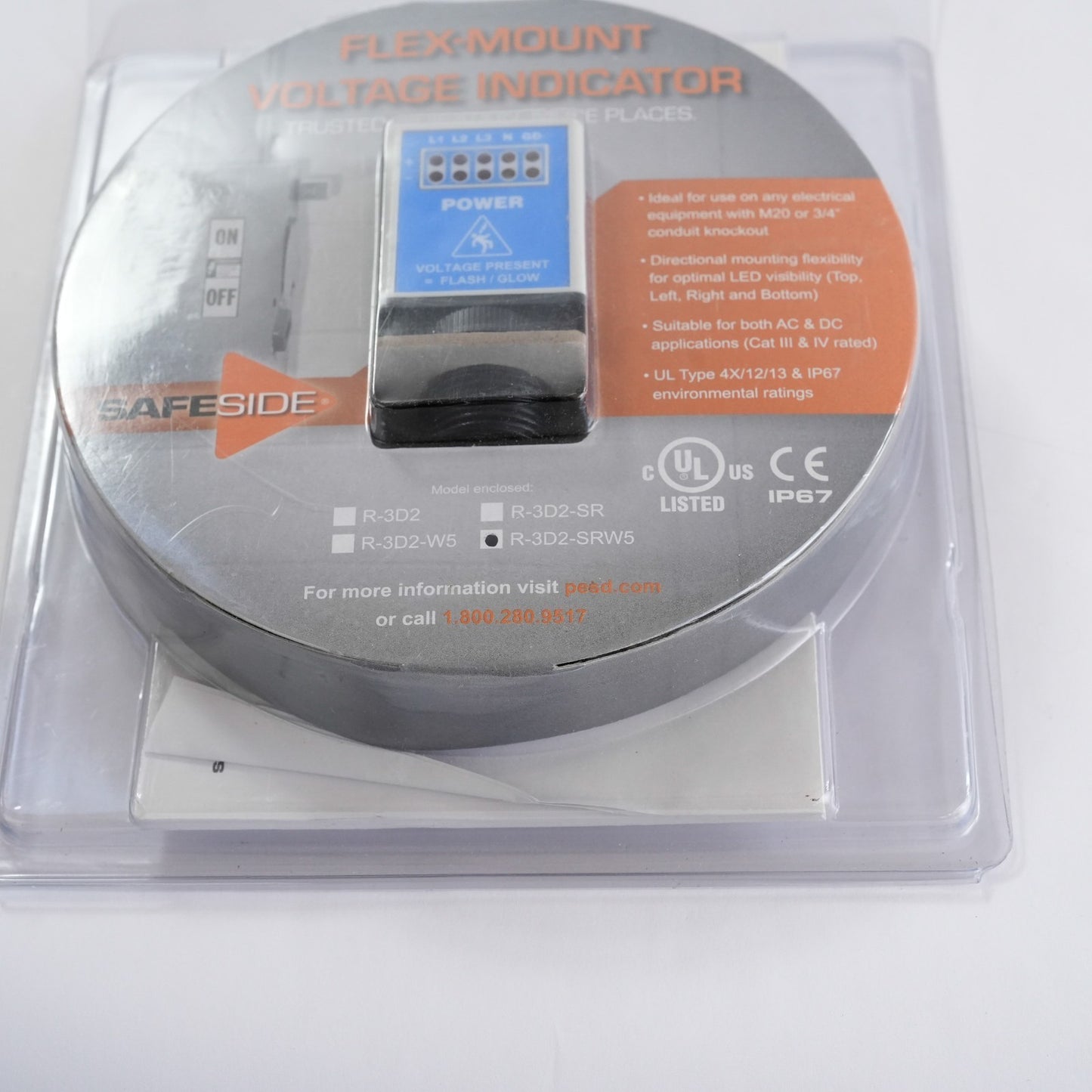 Grace Technologies Flex Mount Voltage Indicator R-3D2-SRW5 / R3D2SRW5
