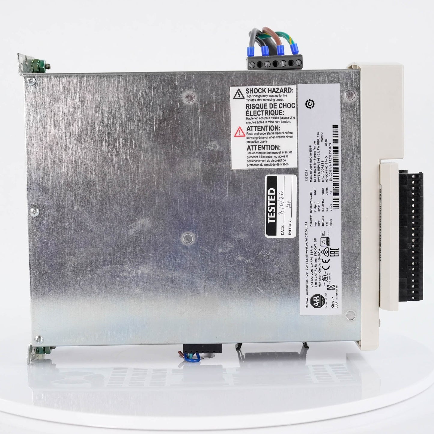Allen Bradley 2097-V34PR6 Ser A Kinetix 300 Servo Drive + 2097-F2 Filter 480V 2A