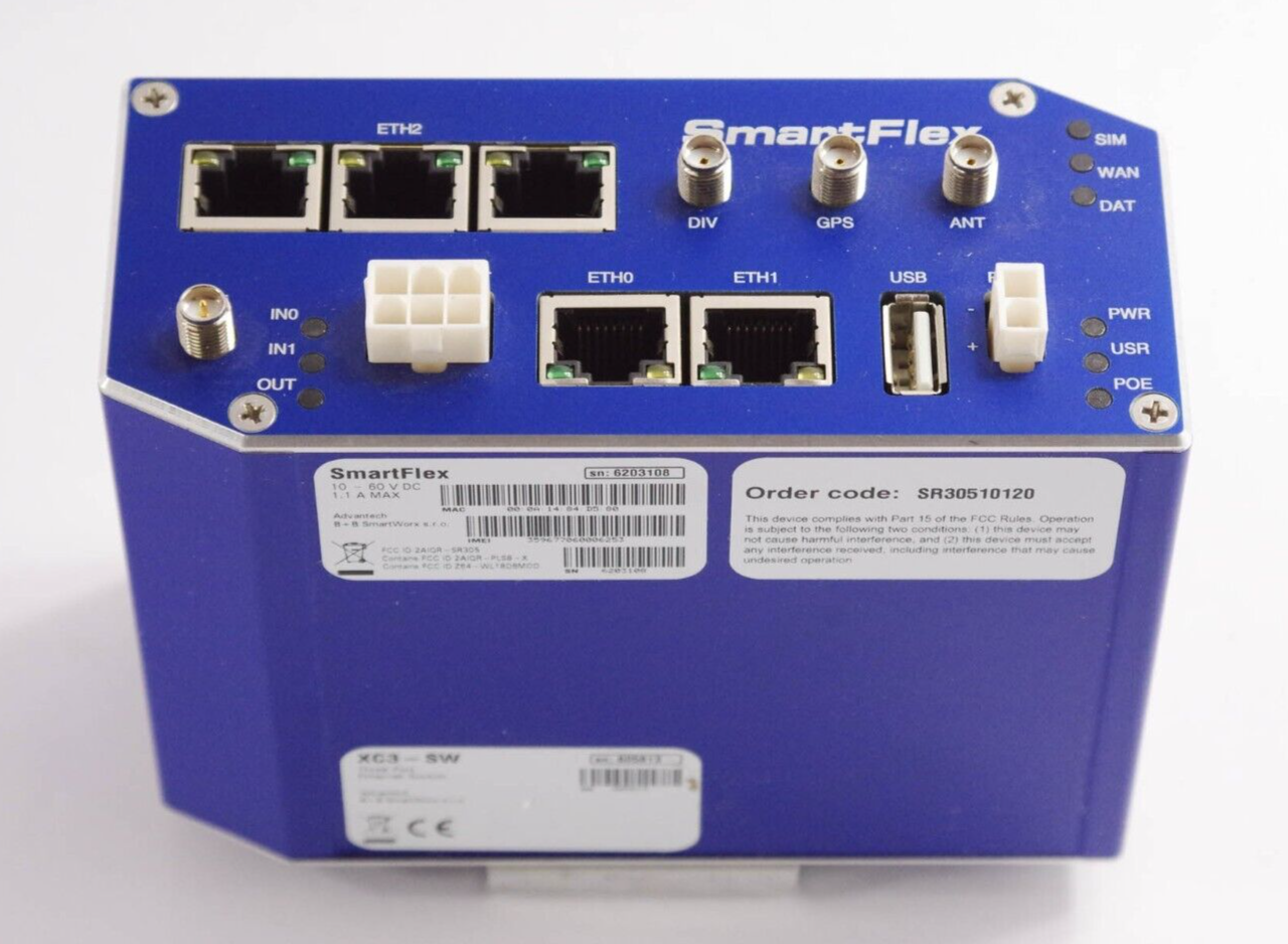 B+B SmartWorx SmartFlex XC3-SW XC3SW Three Port Ethernet Switch SR30510120