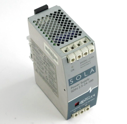 Sola SDN2.5-24-100 SDN Series Power Supply AC-DC 2.5A 60W 24VDC