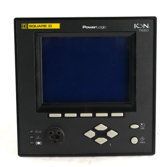 Schneider Electric ION7650 S7650A0C0B6E0A0A Digital Power Logic Quality Meter
