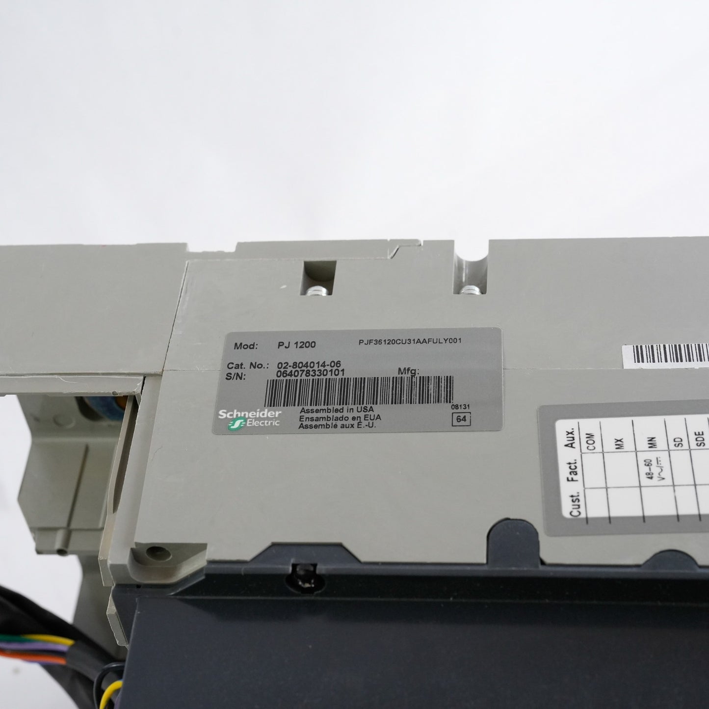 Square D 02-804014-06 PJ1200 Powerpact Circuit Breaker 0280401406 With Box