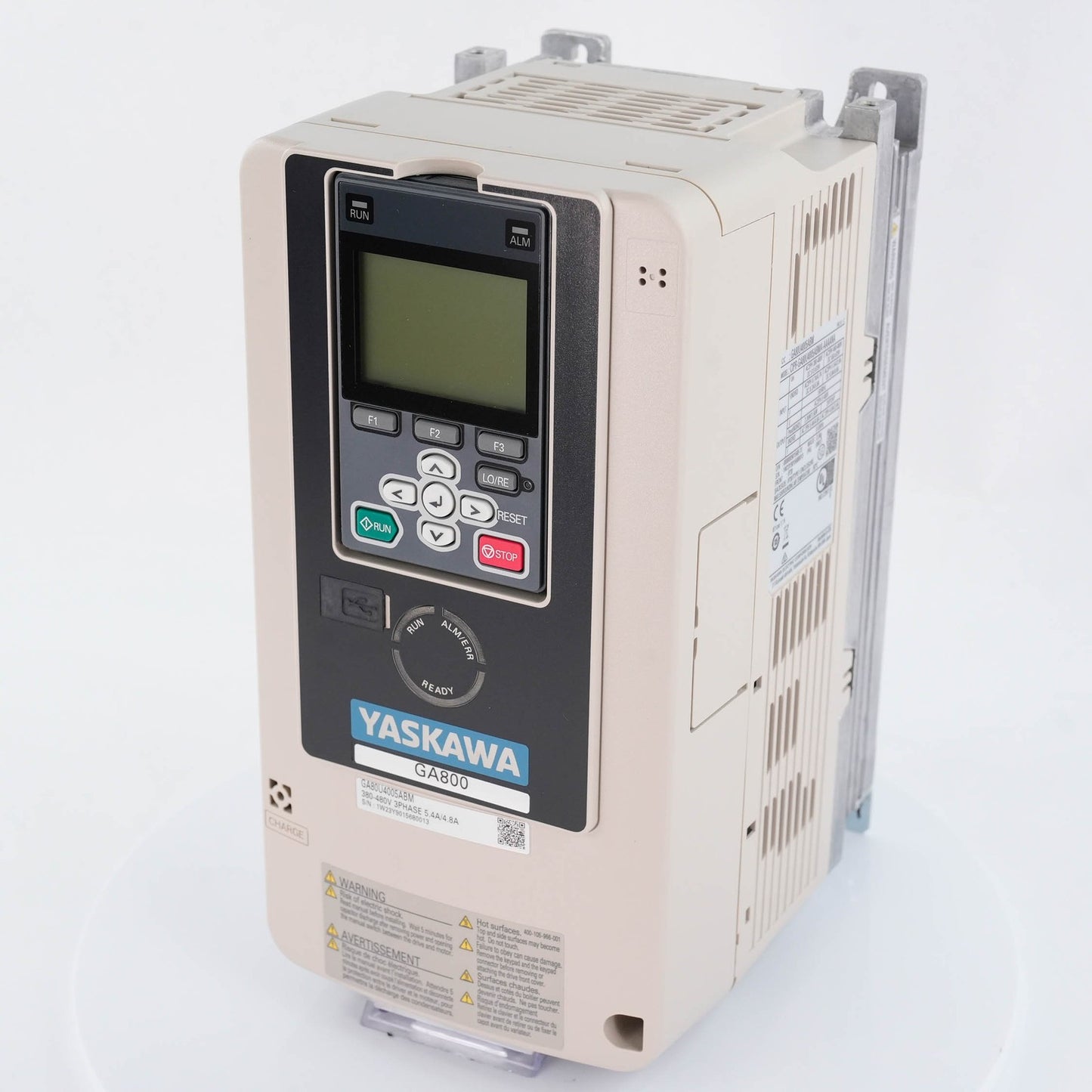 Yaskawa CIPR-GA80U4005ABMA-AAAANA GA800 AC Drive 480V 3PH 5HP 4.8A GA80U4005ABMA