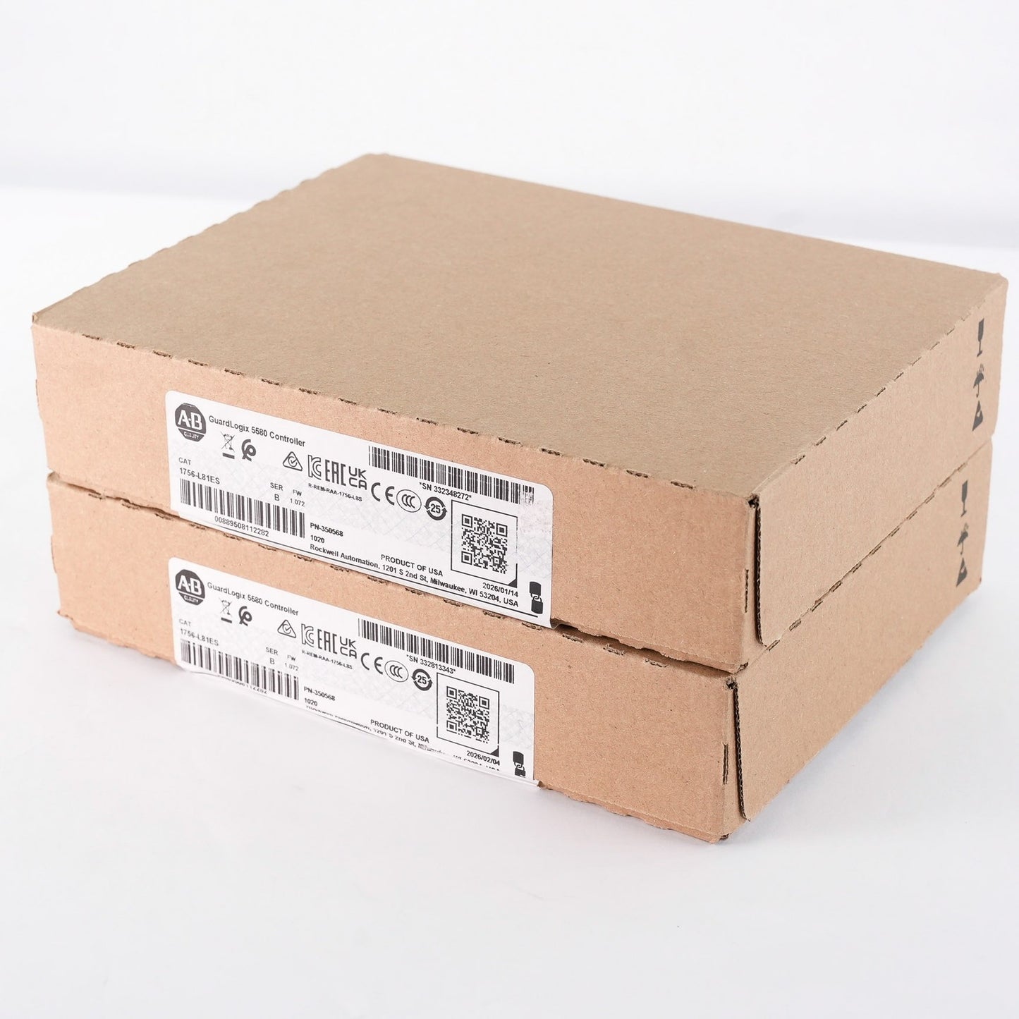 Allen Bradley 1756-L81ES /B GuardLogix 5580 Safety Controller - Sealed Surplus