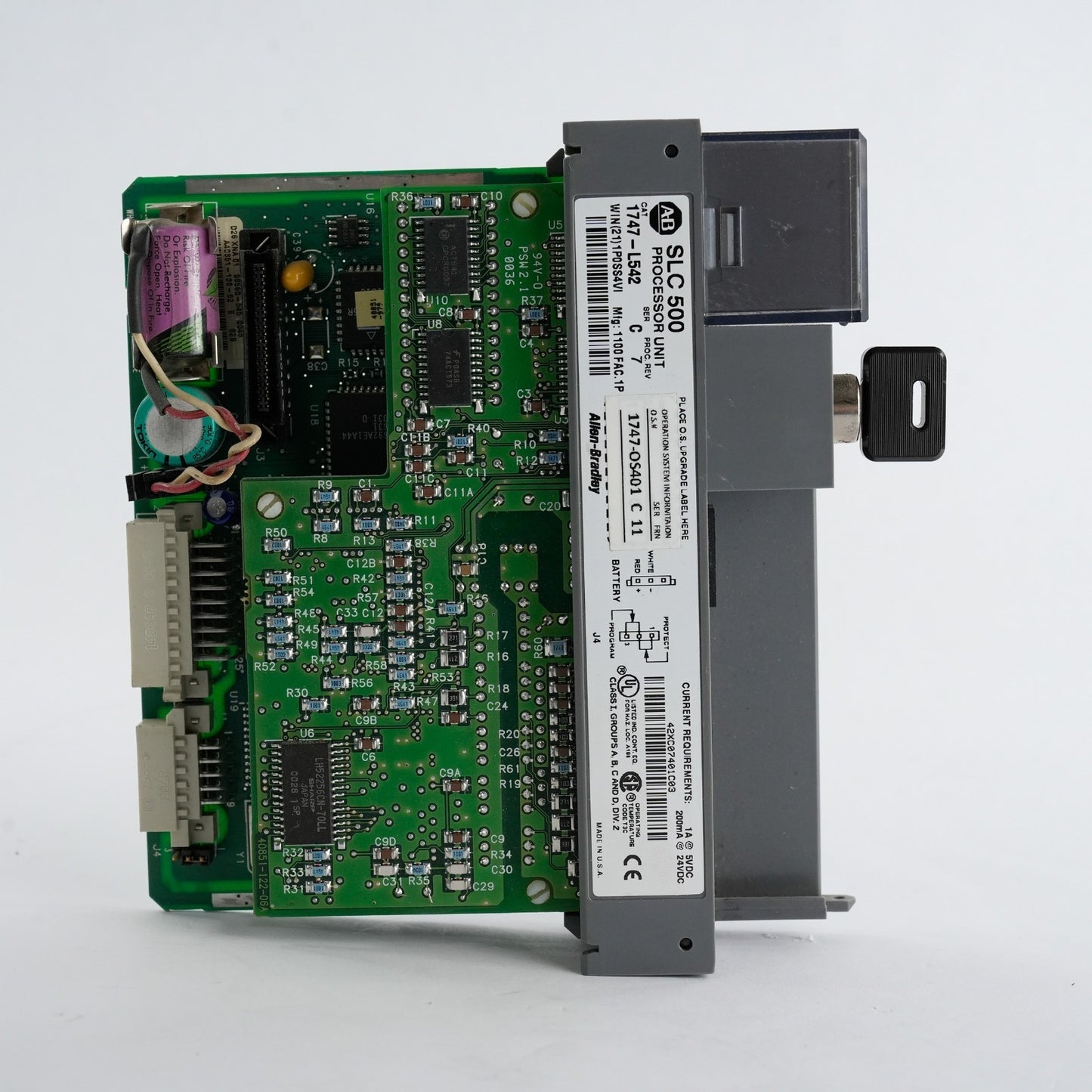Allen Bradley 1747-L542 /C SLC 500 5/04 CPU Processor Unit 1747-OS401/C FRN 11