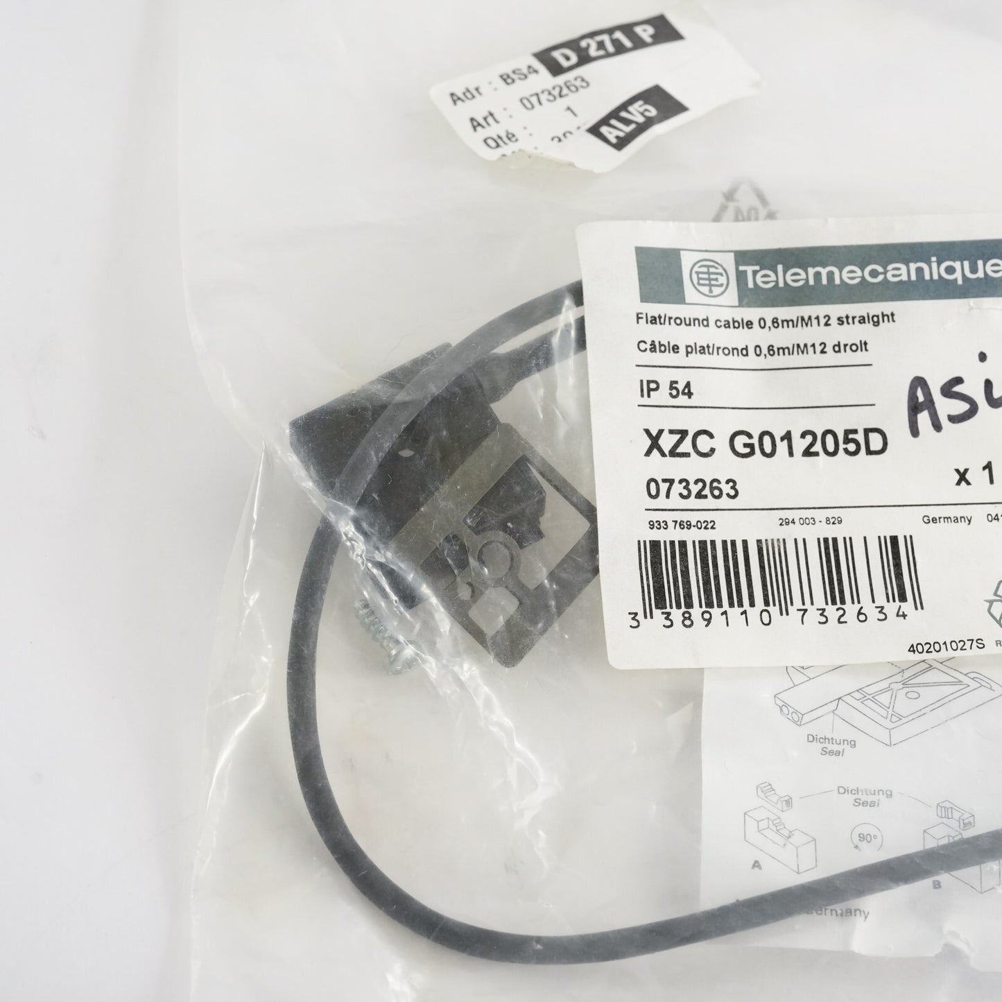 Telemecanique XZC G01205D / XZCG01205D Cable - Sealed Surplus