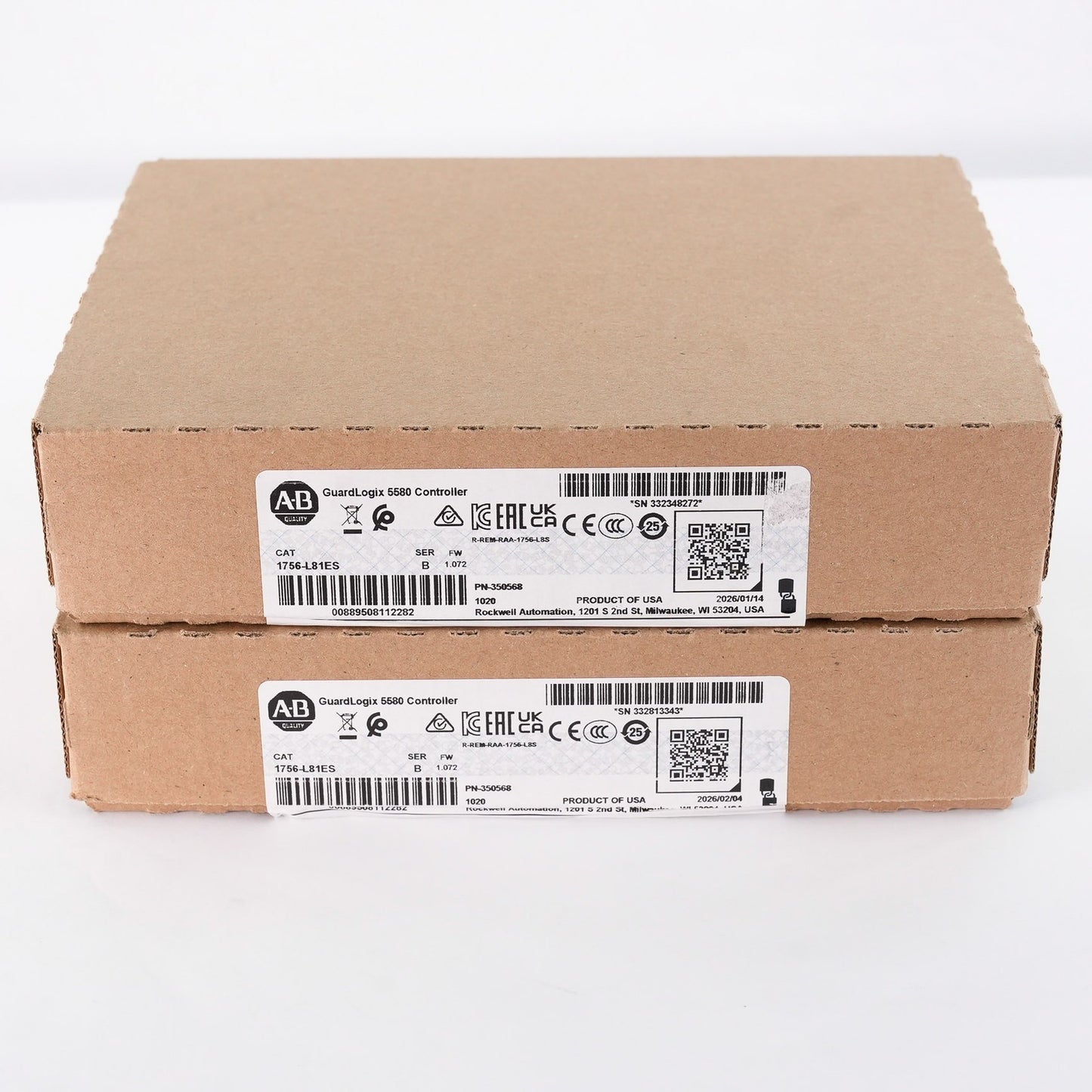 Allen Bradley 1756-L81ES /B GuardLogix 5580 Safety Controller - Sealed Surplus