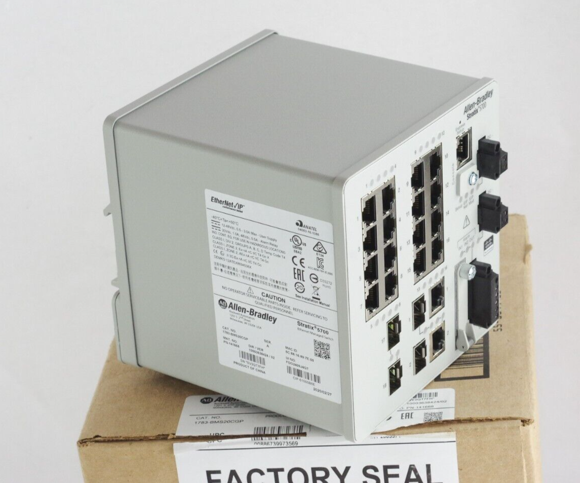 Allen Bradley 1783-BMS20CGP Stratix 5700 20-Port Managed Switch - Open Box