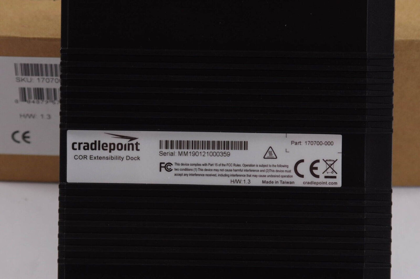 Cradlepoint COR Extensibility Dock Part 170700-000