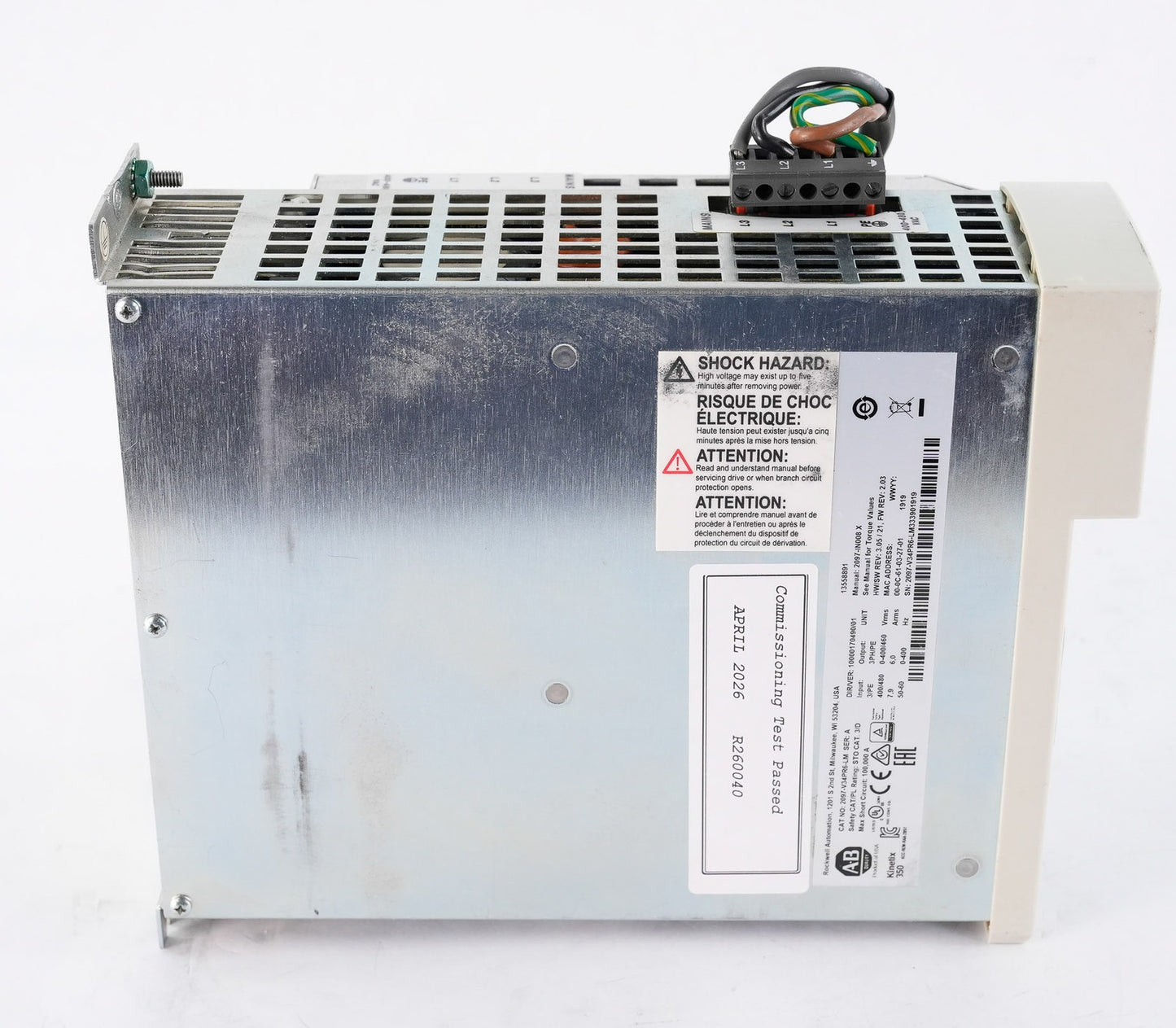 Allen Bradley 2097-V34PR6-LM /A Kinetix 350 Servo Drive + 2097-F2 Mains Filter