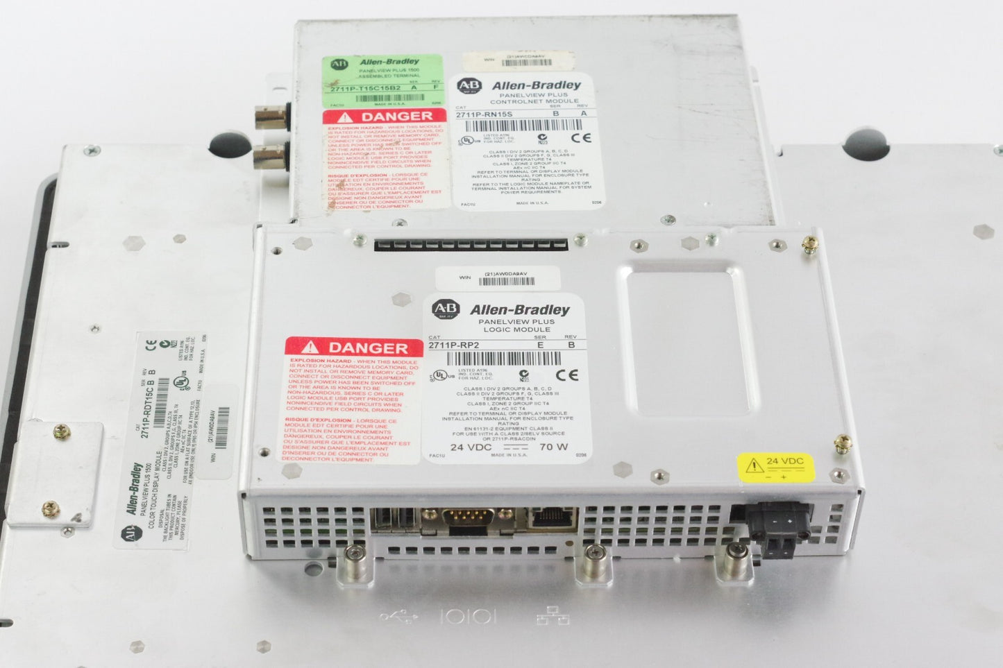 Allen Bradley 2711P-T15C15B2 /A Rev F Panel View Plus 1500 Assembled Terminal