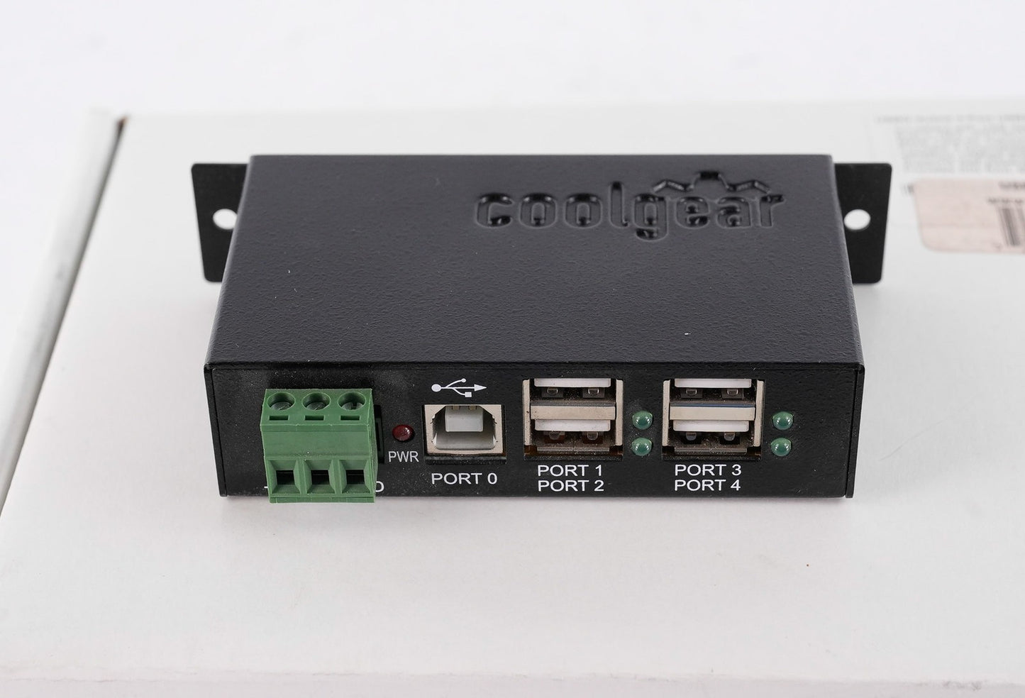 Coolgear USBG-4u2ml 4-Port USB 2.0 High Speed Industrial Metal Hub - Open Box