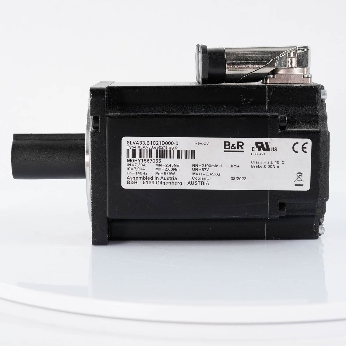B&R 8LVA33.B1021D000-0 8LVA Synchronous Servo Motor 310V 1.35Nm 2100rpm 8LVA33B1